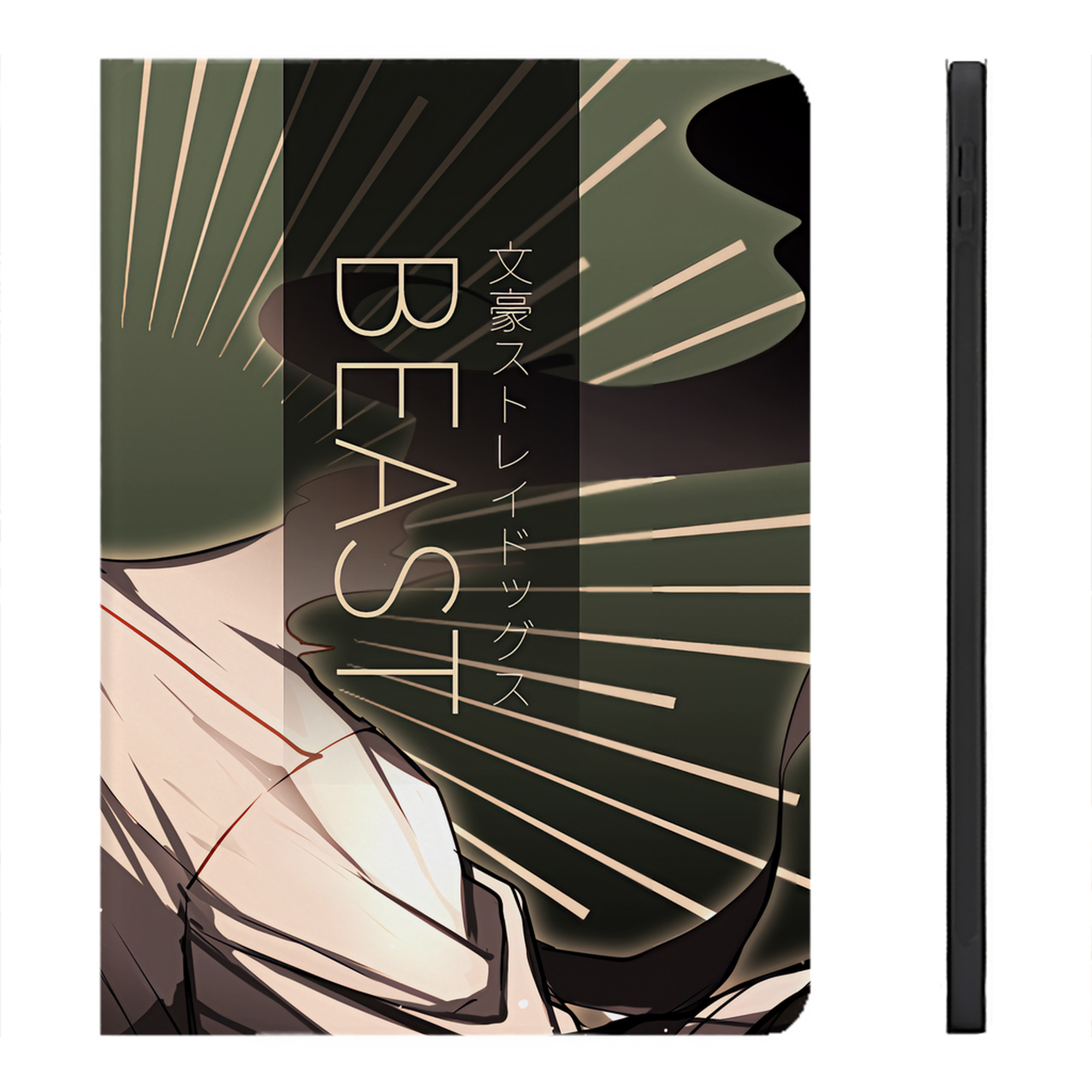 （画像用） 文豪ストレイドッグス Bungo Stray Dogs IPadケース ペンホルダー付き ブックスタイルデザイン